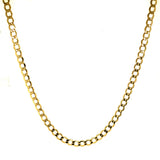 Cadena (Gourmet Hueca) en oro amarillo 10kt. 60cm