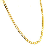 Cadena (Gourmet Hueca) en oro amarillo 10kt. 60cm