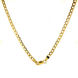Cadena (Gourmet Hueca) en oro amarillo 10kt. 60cm