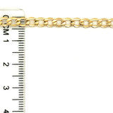 Cadena (Gourmet Hueca) en oro amarillo 10kt. 60cm