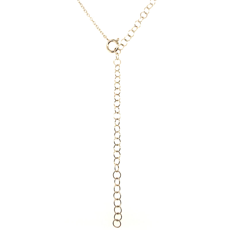 (SWAN) Collar de perla (cruz) en plata 925. 37-46cm