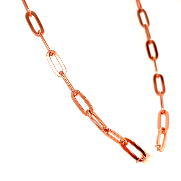 (SWAN) Collar de perla en plata 925 en baño de oro rosado. 34-40cm  ANTES:  $99.00