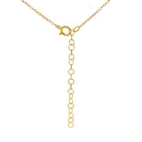 (SWAN) Collar de perla (ojo turco) en plata 925 en baño de oro amarillo. 40-45cm