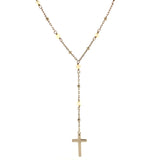 (SWAN) Collar de perla (cruz) en plata 925. 45-50cm