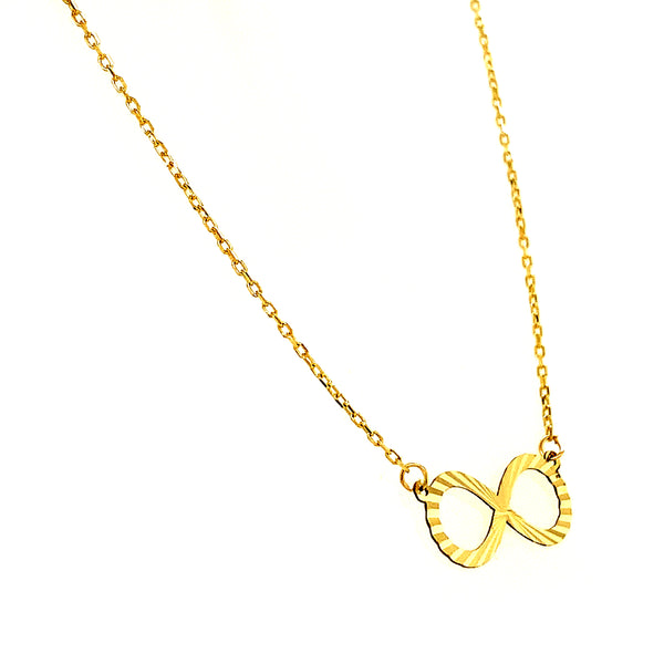 Collar (infinito) en oro amarillo 10kt. 45cm