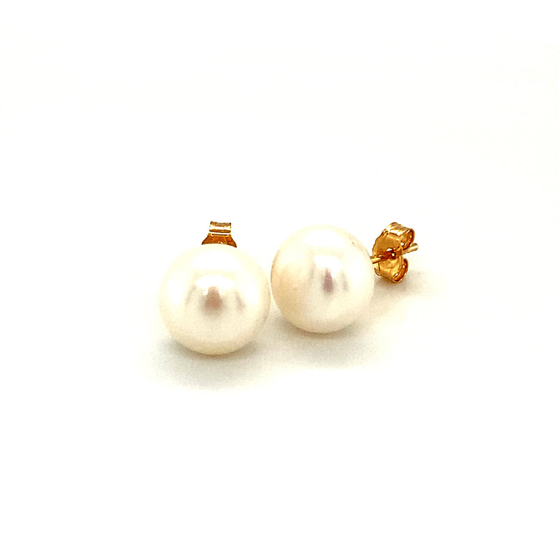 Aretes de perlas cultivadas en oro amarillo 14k  ANTES: $169.00