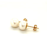 Aretes de perlas cultivadas en oro amarillo 14k  ANTES: $169.00