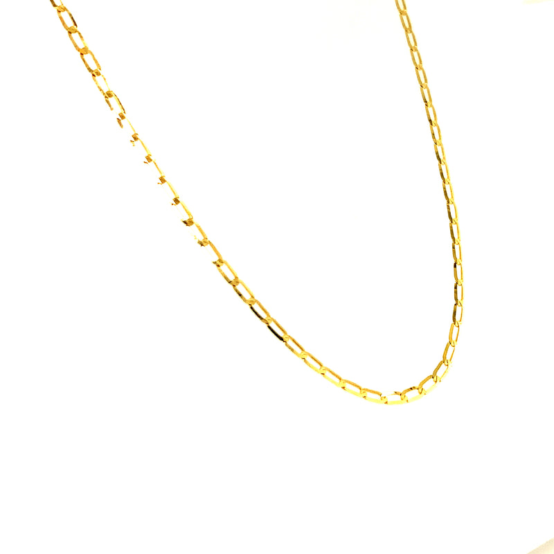 Cadena (mini clip) en oro amarillo 10kt. 40cm