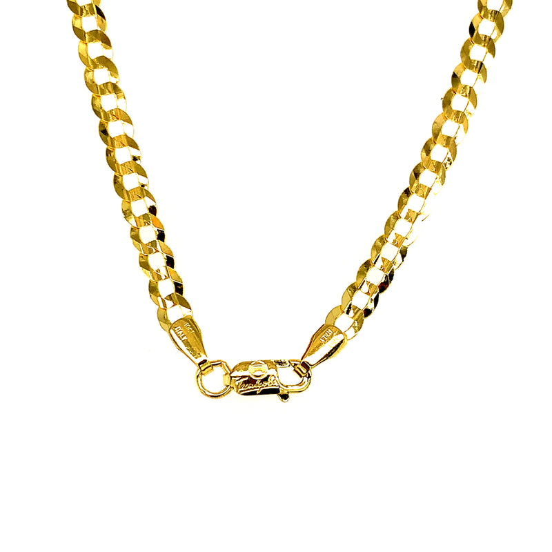 Cadena (gourmet) en oro amarillo 10kt. 60cm