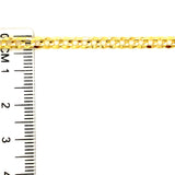 Cadena (gourmet hueca) en oro amarillo 10kt. 50cm
