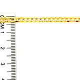Cadena (gourmet) en oro amarillo 10kt. 60cm