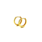 Huggies (liso) en oro amarillo 10k