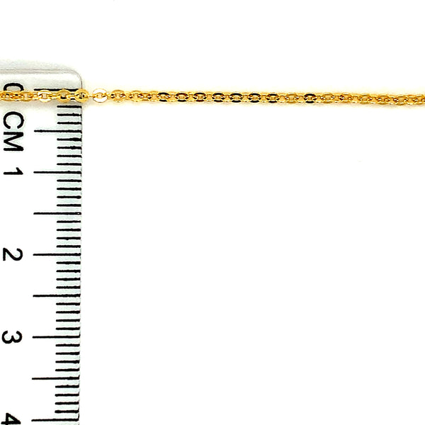 Cadena (rolo) en oro amarillo 10kt. 40cm