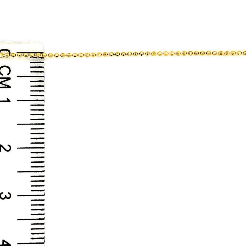Cadena (bolitas) en oro amarillo 10kt. 45cm