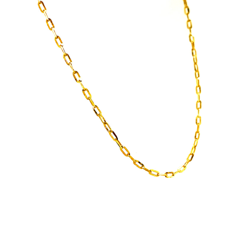 Cadena (mini clip) en oro amarillo 10kt. 45cm
