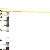 Cadena (mini clip) en oro amarillo 10k. 50cm