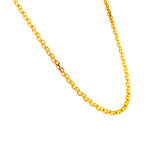 Cadena (bismark) en oro amarillo 10kt. 45cm