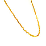 Cadena (bismark) en oro amarillo 10kt. 50cm