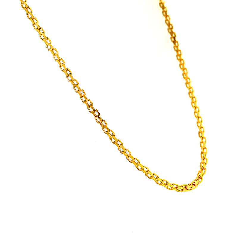 Cadena (bismark) en oro amarillo 10kt. 50cm