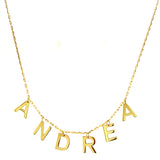 Collar (ANDREA) en oro amarillo 10kt. 50cm