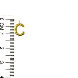 Dije (inicial C) en oro amarillo 10k