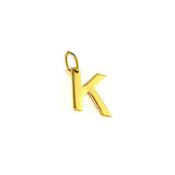 Dije (inicial K) en oro amarillo 10k