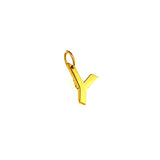 Dije (inicial Y) en oro amarillo 10k