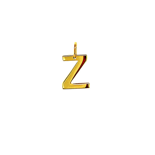 Dije (inicial Z) en oro amarillo 10k