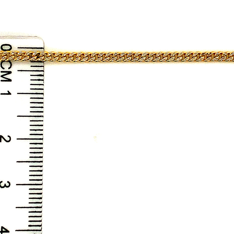 Cadena (cubana) en oro 2 Tonos 10kt. 60cm