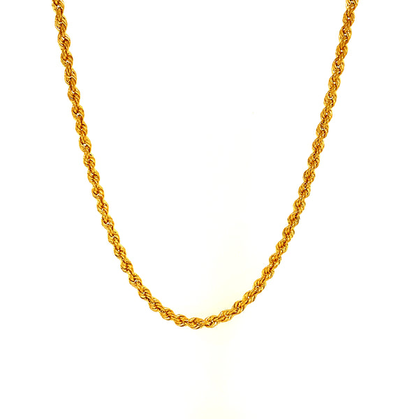 Cadena (cordón) en oro amarillo 18kt. 50cm