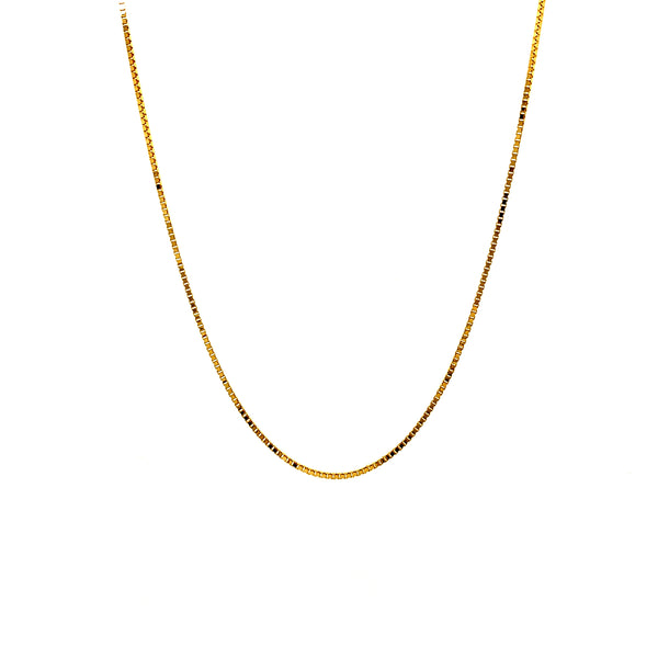 Cadena (Veneciana) 40cm en oro amarillo 18k