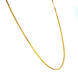Cadena (Veneciana Maciza) 50cm en oro amarillo 18k