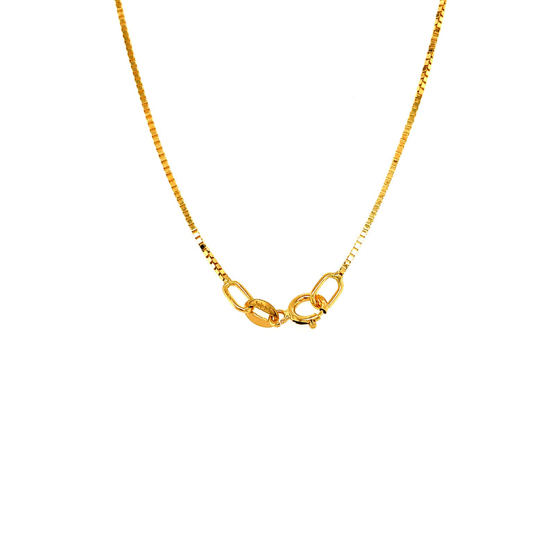 Cadena (Veneciana Maciza) 50cm en oro amarillo 18k