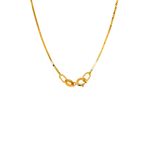 Cadena (Veneciana) 40cm en oro amarillo 18k