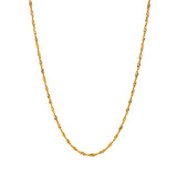 Cadena (Singapur) 50cm en oro amarillo 18k