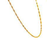Cadena (Singapur) 50cm en oro amarillo 18k