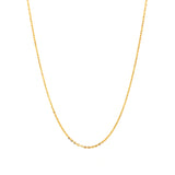 Cadena (Rolo Maciza) 50cm en oro amarillo 18k