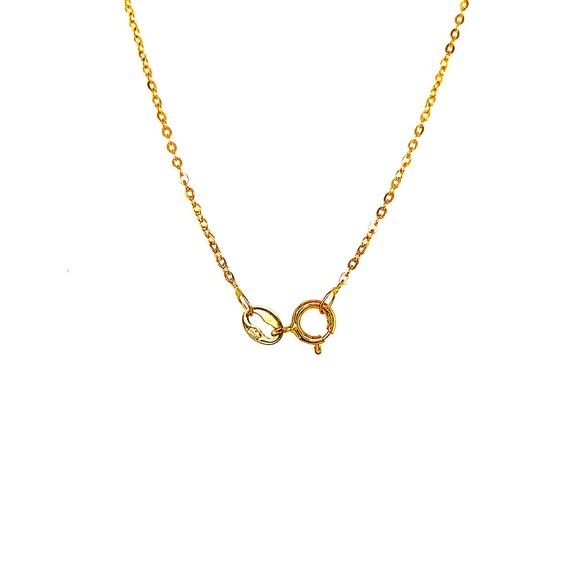 Cadena (Rolo Maciza) 50cm en oro amarillo 18k