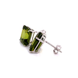 Aretes de cuarzo peridoto en plata 925