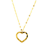 Collar (corazón) en oro amarillo 18kt. 42.5cm-45cm