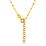 Collar (corazón) en oro amarillo 18kt. 42.5cm-45cm