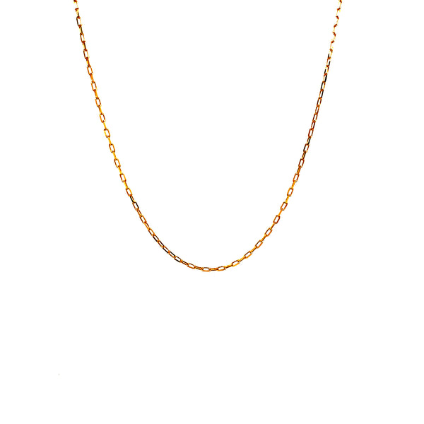 Cadena (mini clip) 45cm en oro amarillo 18k