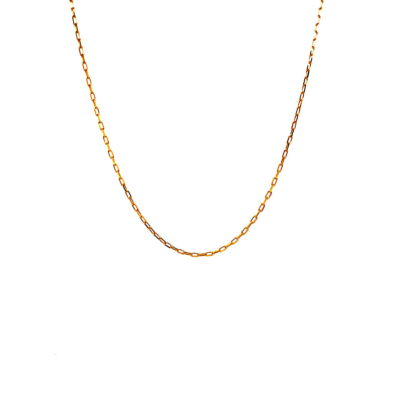 Cadena (mini clip) 45cm en oro amarillo 18k