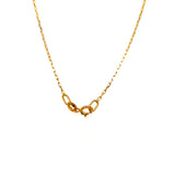Cadena (mini clip) 45cm en oro amarillo 18k