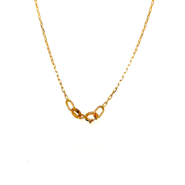 Cadena (mini clip) 45cm en oro amarillo 18k