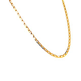 Cadena (Mini Clip) en oro amarillo 18kt. 40cm