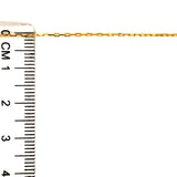 Cadena (mini clip) 45cm en oro amarillo 18k