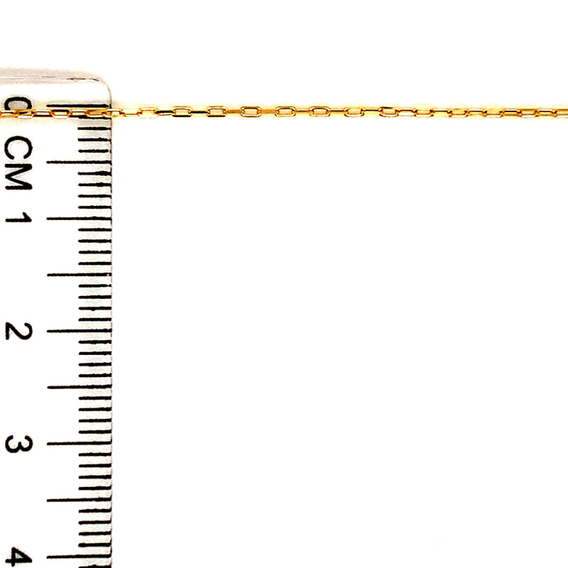 Cadena (mini clip) 45cm en oro amarillo 18k