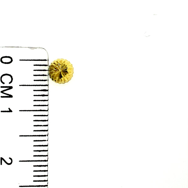 Aretes (media bolitas adiamantadas) para bebés en oro amarillo 10kt