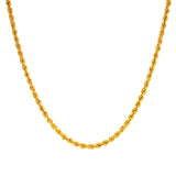 Cadena (Cordón Hueca) en oro amarillo 10kt. 45cm